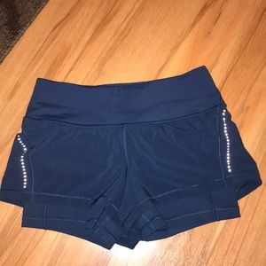 blue lululemon shorts